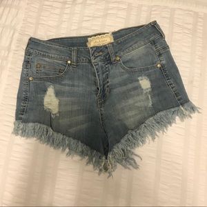 Denim shorts